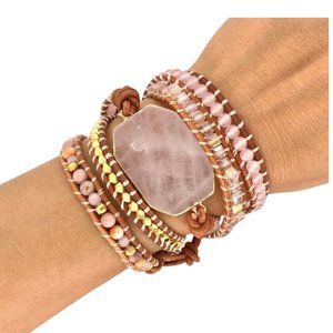 Heart Chakra Crystal Wrap Bracelet